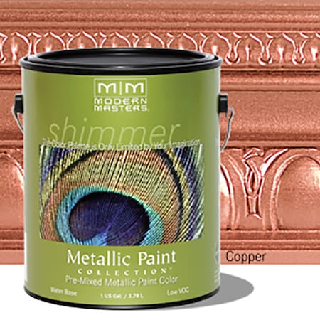 Modern Masters 1 Gal Modern Masters ME195 Copper WB Decorative Metallic Paint ME195